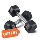 Outlet Body-Solid Hexagonale Halter 1kg - 55kg (per stuk) - HEXRU (enkel afhaling)