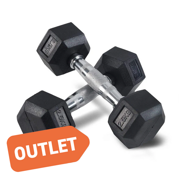 Outlet Body-Solid Hexagonale Halter 1kg - 50kg (per stuk) - HEXRU (enkel afhaling)