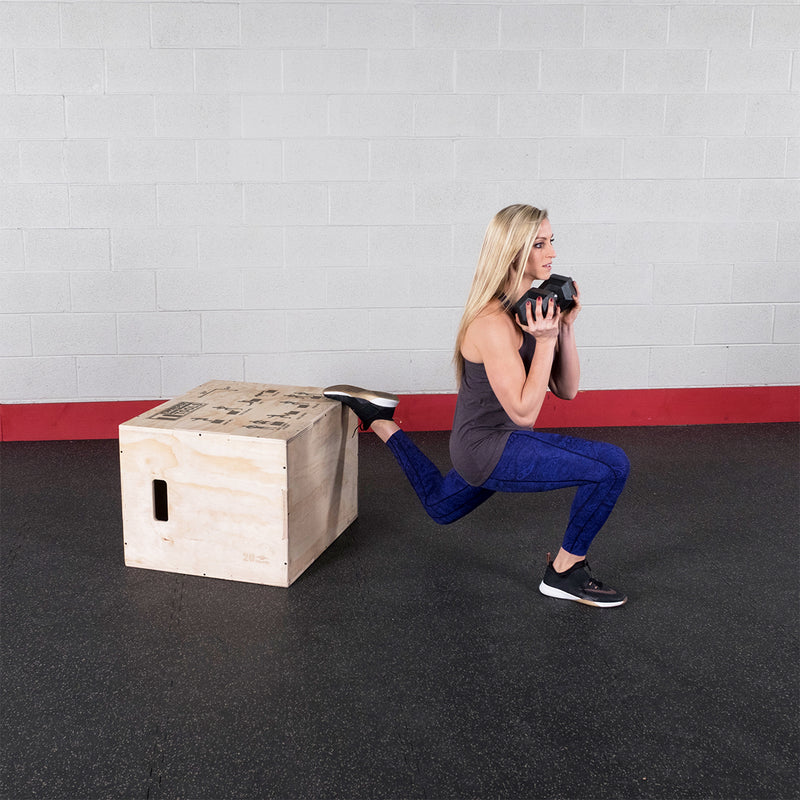 Body-Solid Tools 3-In-1 Wooden Plyo Box BSTWPBOX