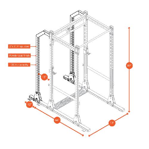 Rugged Power Rack Extension - Y200