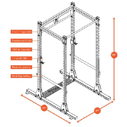 Rugged Power Rack - Y100